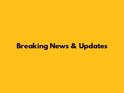 Breaking News & Updates