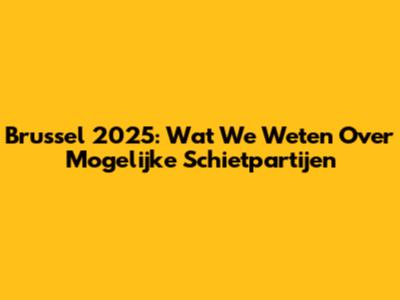 Brussel 2025: Wat We Weten Over Mogelijke Schietpartijen