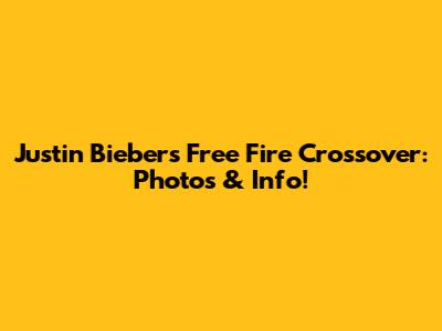 Justin Bieber's Free Fire Crossover: Photos & Info!