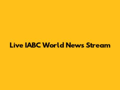 Live IABC World News Stream