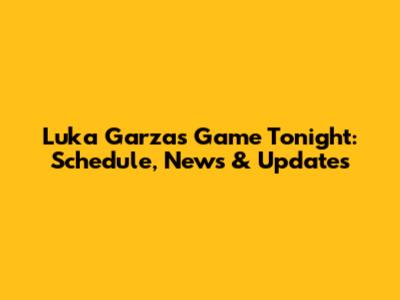 Luka Garza's Game Tonight: Schedule, News & Updates