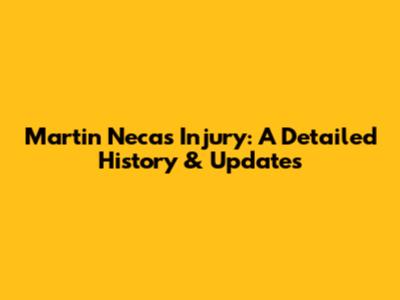 Martin Necas Injury: A Detailed History & Updates