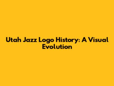 Utah Jazz Logo History: A Visual Evolution