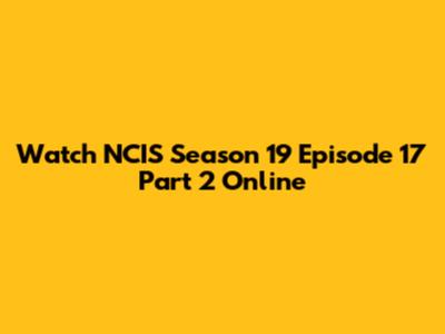 Watch NCIS Season 19 Episode 17 Part 2 Online